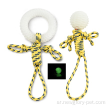 مضغ TPU Rope Pet Dog Toy